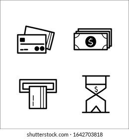 Business icons set. isolated white background.