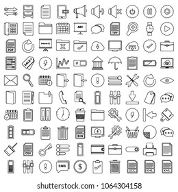 Business icons set. Icons for business, management, finance, strategy and marketing.