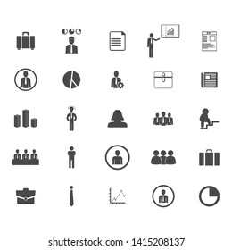 Business icons set. Icons for business, management, finance, strategy marketing vector