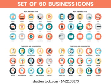 Business icons set for business, marketing, management