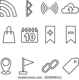 Business icons set. Icons need for business, management, finance, strategy, marketing.