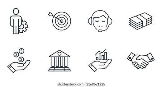 Business icons set . Business pack symbol vector elements for infographic web