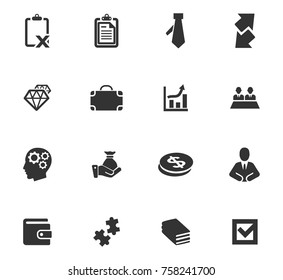 Business icons set and symbols for web user interface