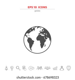 Business icons set. Template for your design works. Vector illustration.