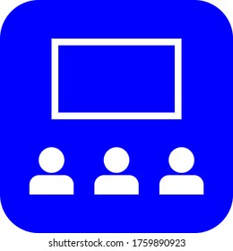 Business icons are set in a trendy flat style isolated in the background. The sign of the crowd. People symbol for your infographic website design, logo, application, UI. Vector illustration.