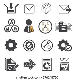 Business icons set ,Vector