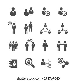 Business icons set, Vector