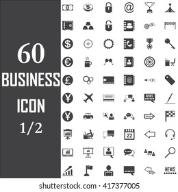 business icons set vector.