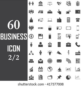 business icons set vector.