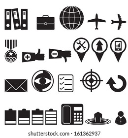 Business icons set, vector format