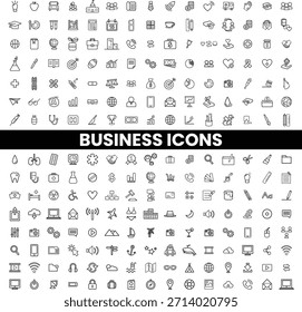 Conjunto de iconos de negocios Ilustración vectorial