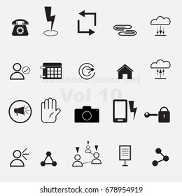 Business icons set vol 10