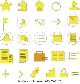 Conjunto de iconos de negocios para empresas, aplicaciones de Web, interfaz de Sitio web