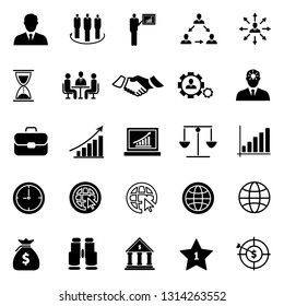 Business icons set,Collection solution outline icons include icons such as point of service