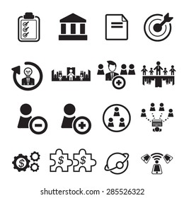 Business icons set,Vector