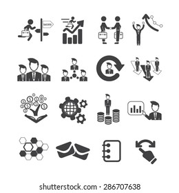 Business icons set,Vector