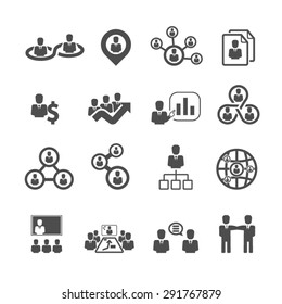 Business icons set,Vector