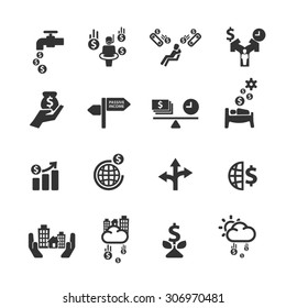 Business icons set,Vector