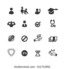 Business icons set,Vector