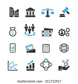 Business icons set,Vector