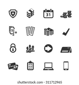 Business icons set,Vector