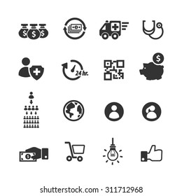 Business icons set,Vector