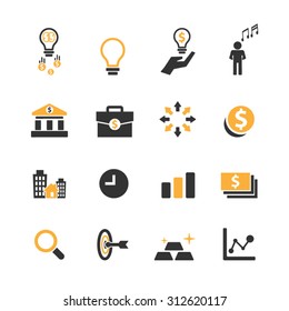 Business icons set,Vector