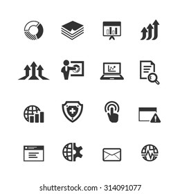 Business icons set,Vector