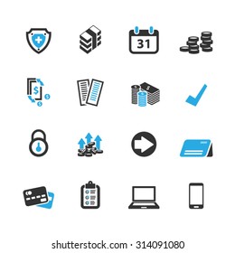 Business icons set,Vector