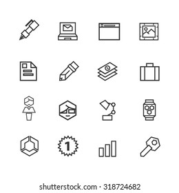 Business icons set,Vector