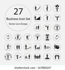 Business icons set.Vector illustration.