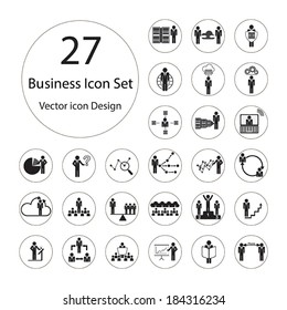Business icons set.Vector illustration.