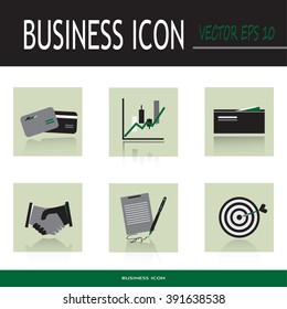 Business icons set.Vector Illustration