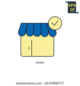 business icons  symbol vector elements for infographic web