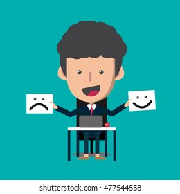 business icons for target setting and feedback