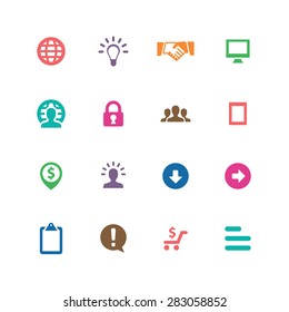 Business icons universal set for web and mobile