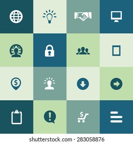 Business icons universal set for web and mobile
