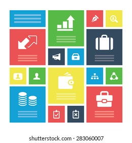 Business icons universal set for web and mobile