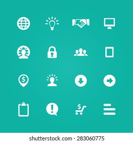 Business icons universal set for web and mobile 
