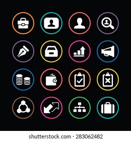 Business icons universal set for web and mobile 