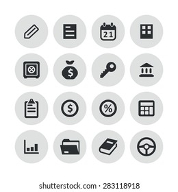 Business icons universal set for web and mobile 