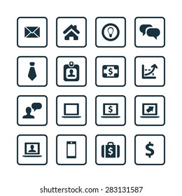 Business icons universal set for web and mobile 