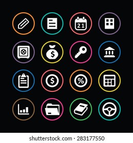 Business icons universal set for web and mobile 