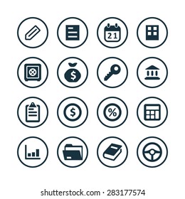 Business icons universal set for web and mobile 