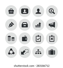 Business icons universal set for web and mobile 