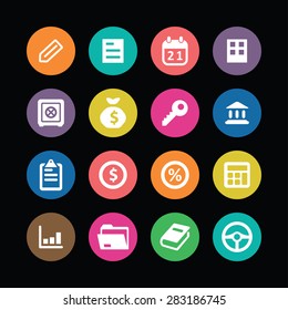 Business icons universal set for web and mobile 