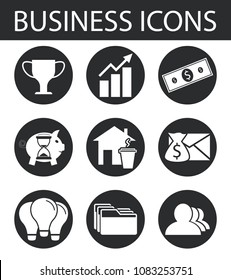 business icons, vector
