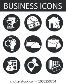 business icons, vector
