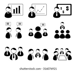 Business icons from vector