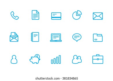 Business icons vector